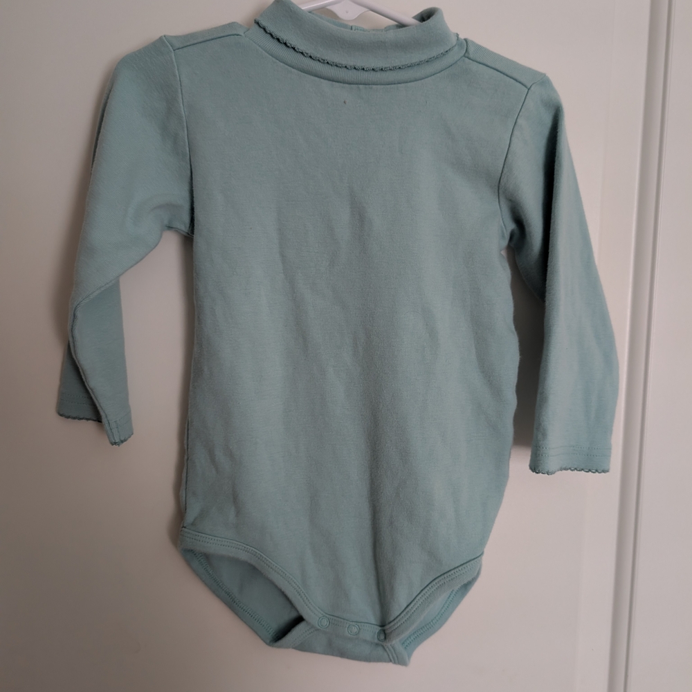 $ 💥3/$24 Y2K Gymboree Soft‎ Blue Long Sleeve Turtleneck Bodysuit